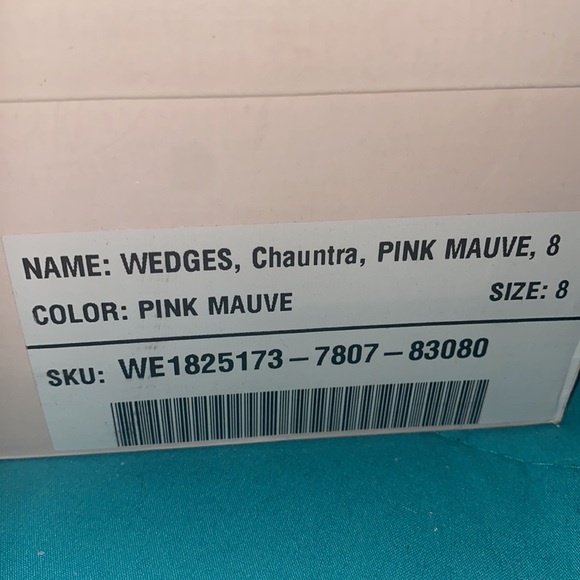 Pink Mauve Just Fab Lace Wedges - Picture 6 of 6